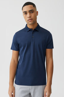Polo honeycomb Georgia Bleu Nuit - Robert Barakett