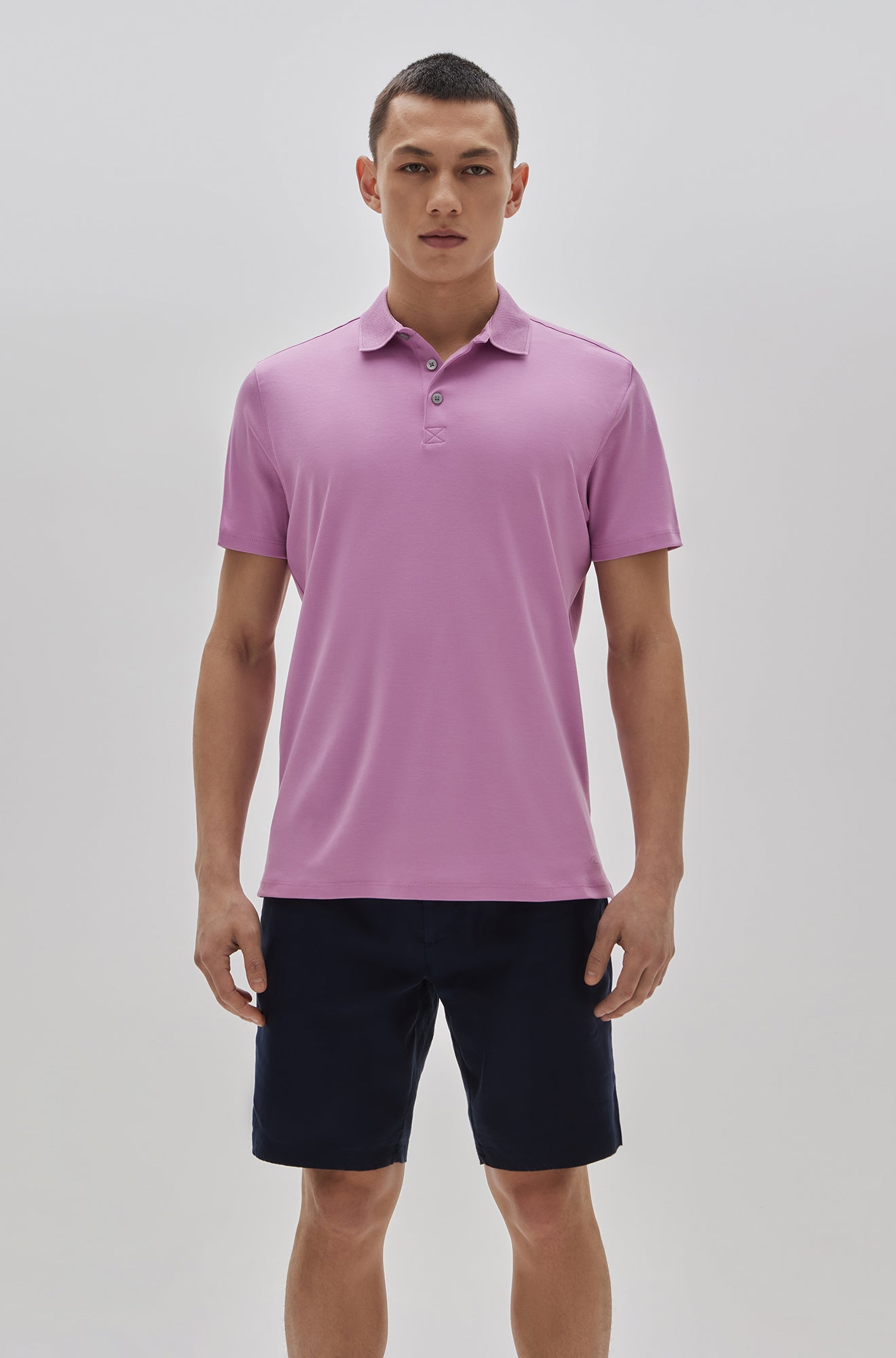 Polo manches courtes honeycomb pour homme par Robert Barakett | Georgia RB11016 Fuchsia| Boutique Vvög, vêtements mode pour homme & femmes