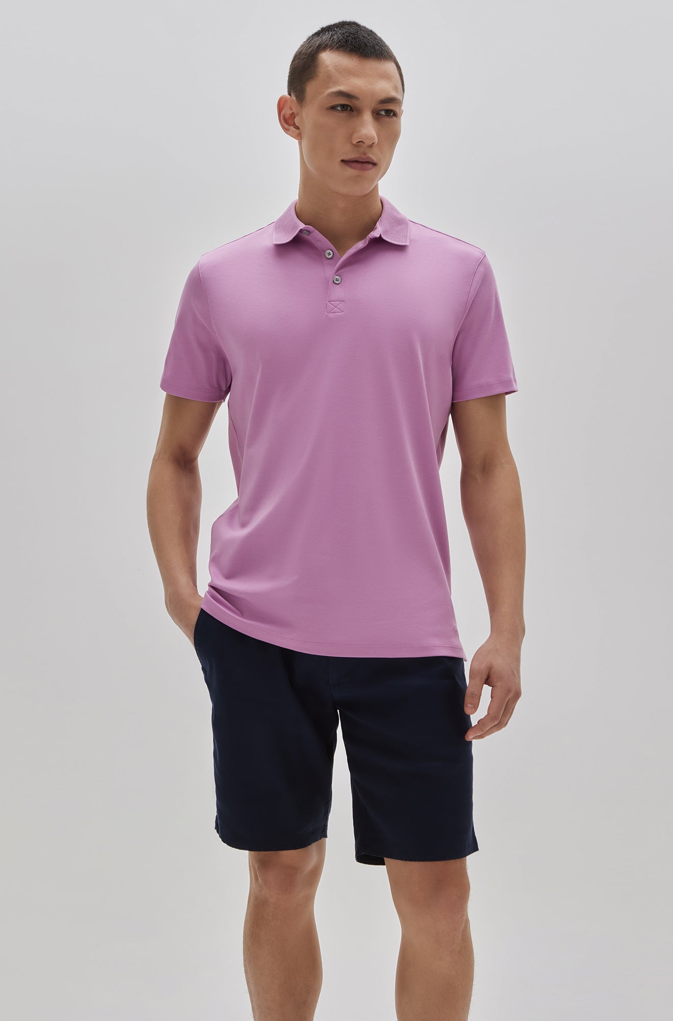 Polo manches courtes honeycomb pour homme par Robert Barakett | Georgia RB11016 Fuchsia| Boutique Vvög, vêtements mode pour homme & femmes