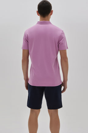 Polo manches courtes honeycomb pour homme par Robert Barakett | Georgia RB11016 Fuchsia| Boutique Vvög, vêtements mode pour homme & femmes