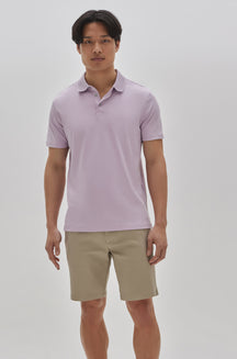 Polo manches courtes honeycomb pour homme par Robert Barakett | Georgia RB11016 Light Pink | Boutique Vvög, vêtements mode pour homme & femmes