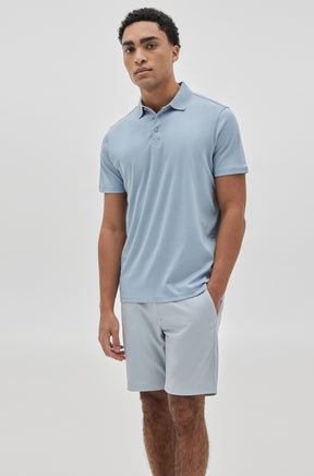 Polo manches courtes honeycomb pour homme par Robert Barakett | Georgia RB11016 Pale Bleu | Boutique Vvög, vêtements mode pour homme & femmes