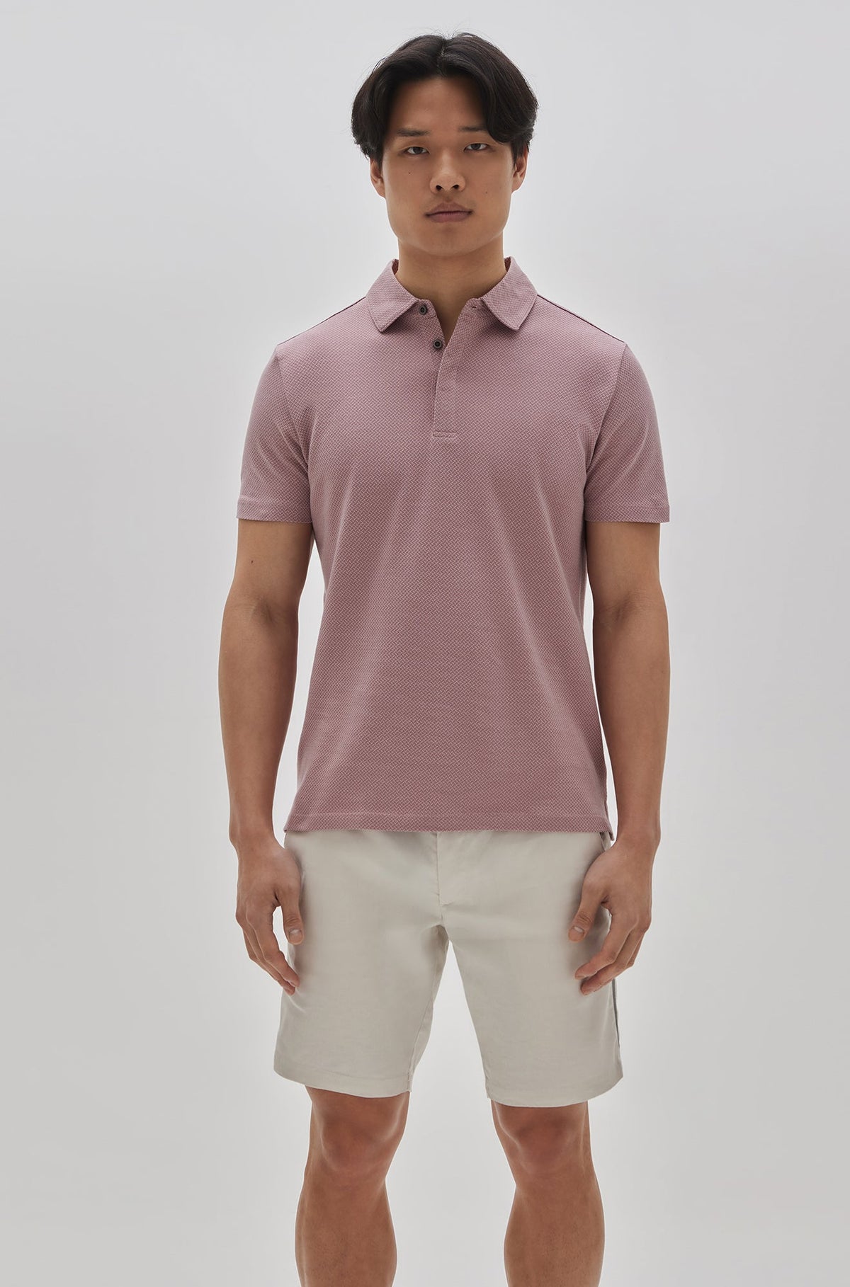 Polo à manches courtes pour homme par Robert Barakett | RB21117 Creston Corail | Boutique Vvög, vêtements mode pour homme et femme