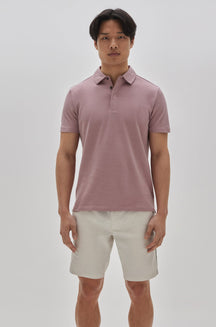 Polo à manches courtes pour homme par Robert Barakett | RB21117 Creston Corail | Boutique Vvög, vêtements mode pour homme et femme