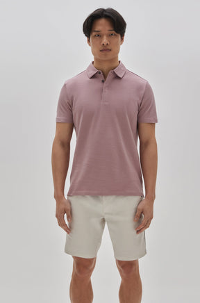 Polo à manches courtes pour homme par Robert Barakett | RB21117 Creston Corail | Boutique Vvög, vêtements mode pour homme et femme