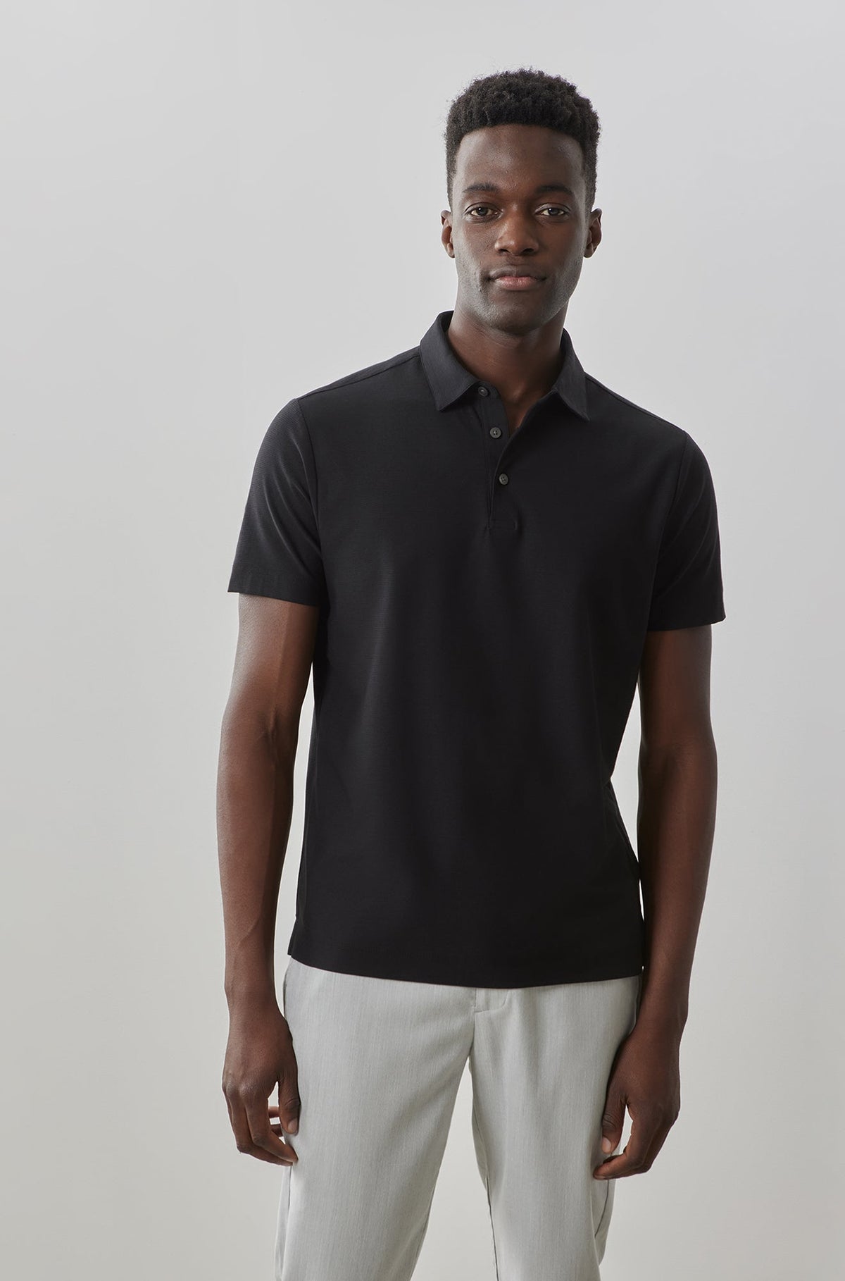 Polo à manches courtes pour homme par Robert Barakett | RB31040 Hickman Noir | Boutique Vvög, vêtements mode pour homme et femme