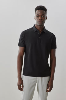 Polo à manches courtes pour homme par Robert Barakett | RB31040 Hickman Noir | Boutique Vvög, vêtements mode pour homme et femme