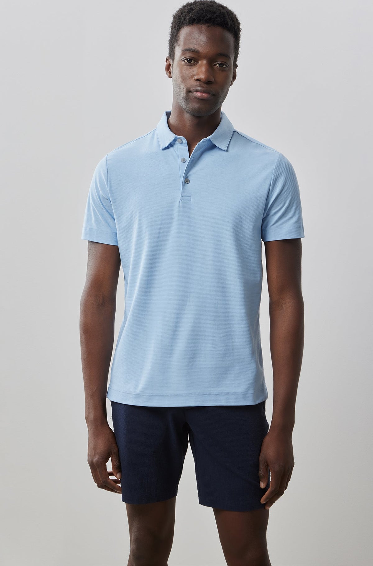 Polo à manches courtes pour homme par Robert Barakett | RB31040 Hickman Cloche Bleue | Boutique Vvög, vêtements mode pour homme et femme
