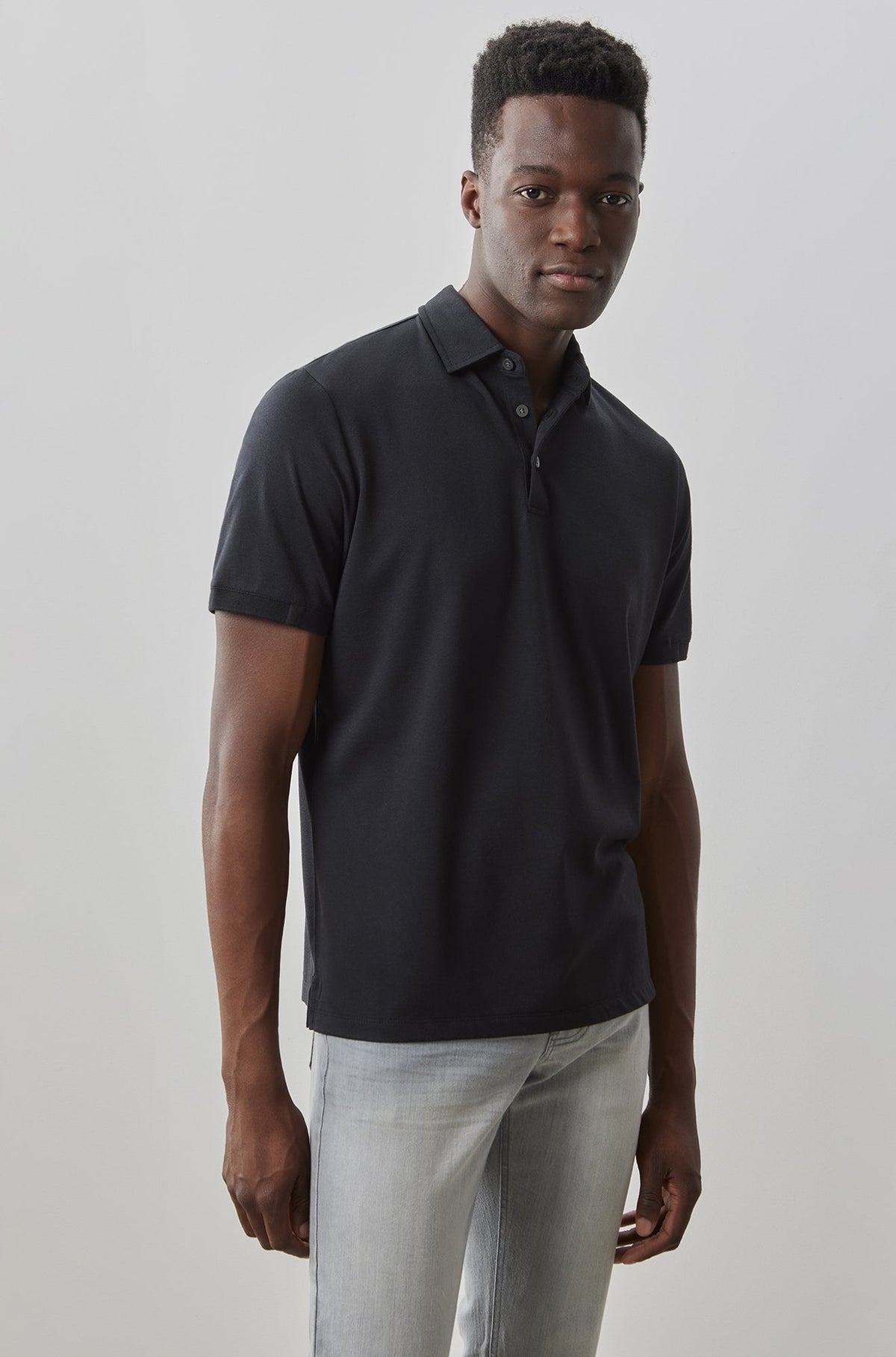 Polo à manches courtes pour homme par Robert Barakett | RB31088 Ragdan Noir | Boutique Vvög, vêtements mode pour homme et femme