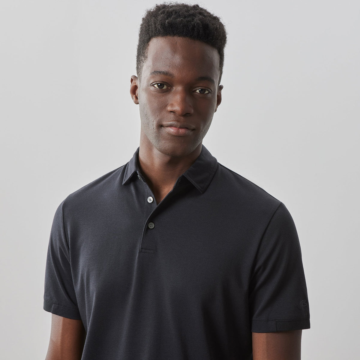 Polo à manches courtes pour homme par Robert Barakett | RB31088 Ragdan Noir | Boutique Vvög, vêtements mode pour homme et femme