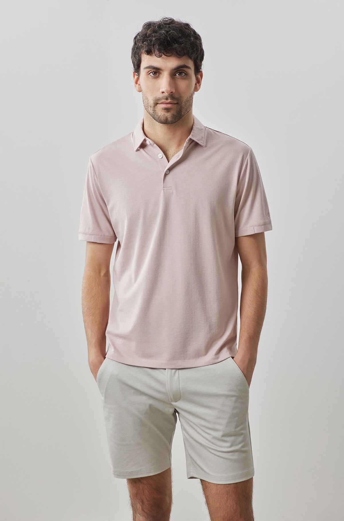 Polo à manches courtes pour homme par Robert Barakett | RB31088 Ragdan Corail | Boutique Vvög, vêtements mode pour homme et femme