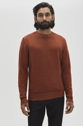 Chandail col rond pour homme par Robert Barakett | Bertona RB32345 Orange | Boutique Vvög, vêtements mode pour homme et femme
