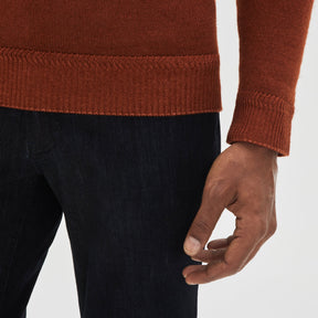 Chandail col rond pour homme par Robert Barakett | Bertona RB32345 Orange | Boutique Vvög, vêtements mode pour homme et femme
