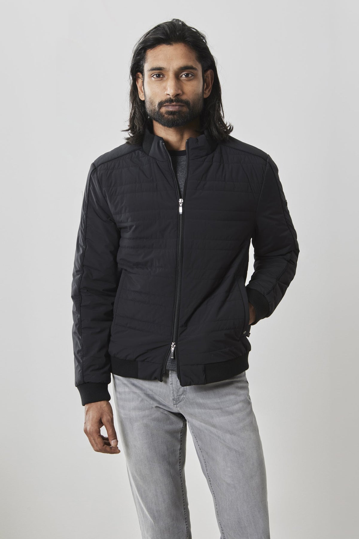 Veste pour homme par Robert Barakett | Linmore RB32401 Noir | Boutique Vvög, vêtements mode pour homme et femme