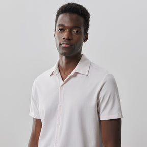 Chemise en tricot à manches courtes pour homme par Robert Barakett | RB41090 Keyes Brouillard Rose | Boutique Vvög, vêtements mode pour homme et femme