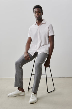 Chemise en tricot à manches courtes pour homme par Robert Barakett | RB41090 Keyes Brouillard Rose | Boutique Vvög, vêtements mode pour homme et femme