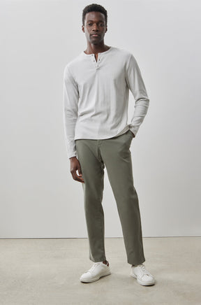 Henley à manches longues pour homme par Robert Barakett | RB41142 Warlock Gris | Boutique Vvög, vêtements mode pour homme et femme