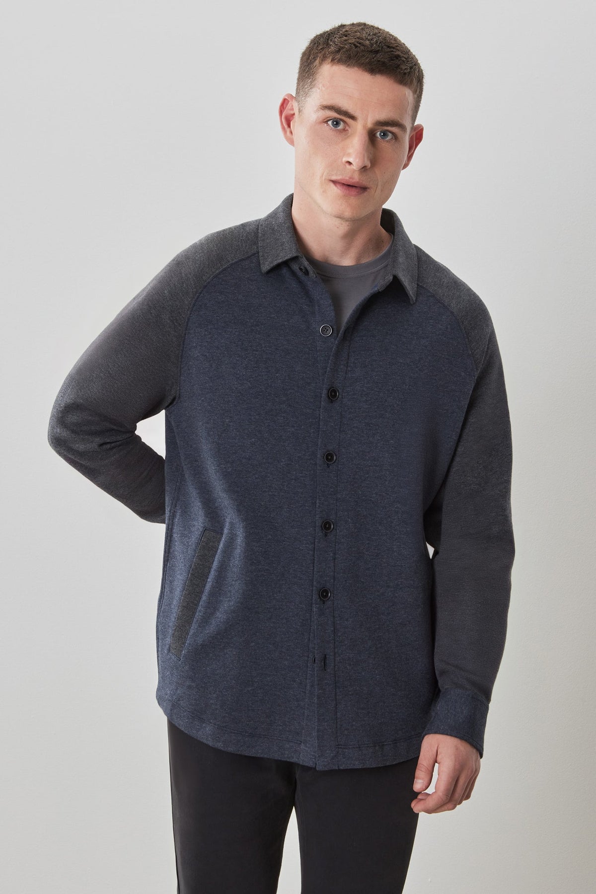 Surchemise pour homme par Robert Barakett | RB41513 Paolo Anthracite | Boutique Vvög, vêtements mode pour homme et femme