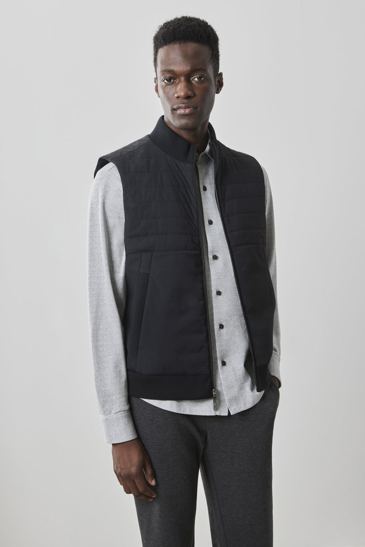 Veste matelassé pour homme par Robert Barakett | RB41541 Fremantle Noir | Boutique Vvög, vêtements mode pour homme et femme