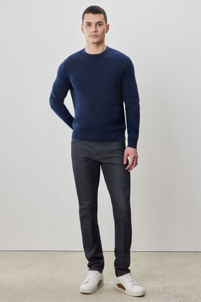 Chandail à manches longues col rond pour homme par Robert Barakett | Watertown RB41569 Bleu Foncé | Boutique Vvög, vêtements mode pour homme et femme