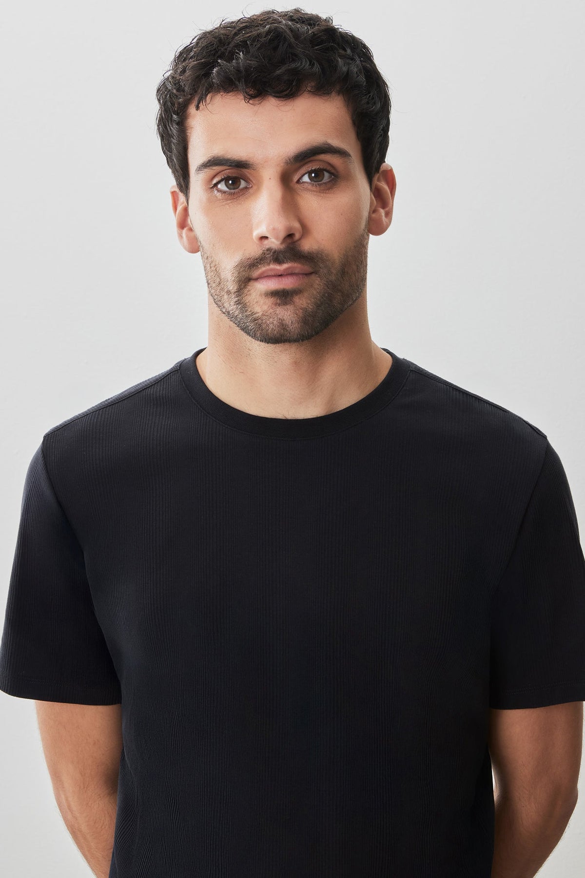 T-shirt col rond pour homme par Robert Barakett | RB51014 Portmao Noir | Boutique Vvög, vêtements mode pour homme et femme