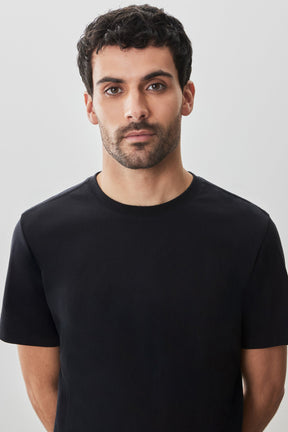 T-shirt col rond pour homme par Robert Barakett | RB51014 Portmao Noir | Boutique Vvög, vêtements mode pour homme et femme