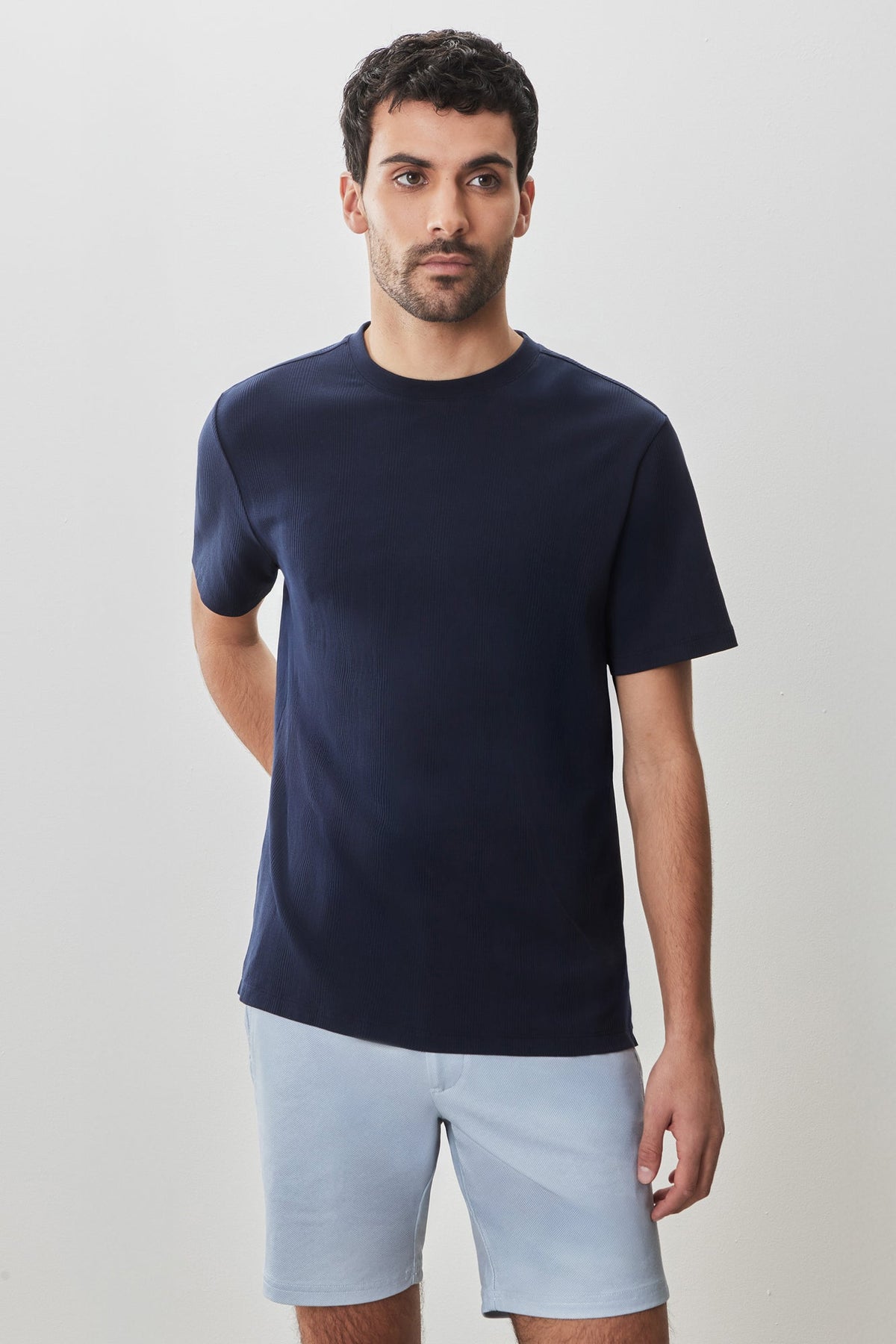T-shirt col rond pour homme par Robert Barakett | RB51014 Portmao Bleu Marine | Boutique Vvög, vêtements mode pour homme et femme