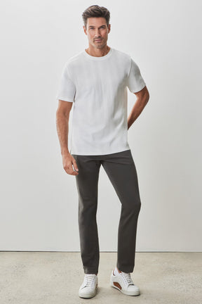 T-shirt col rond pour homme par Robert Barakett | RB51014 Portmao Blanc | Boutique Vvög, vêtements mode pour homme et femme