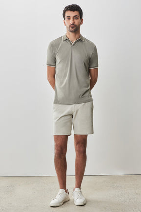 Polo à col ouvert pour homme par Robert Barakett | RB51080 Northpark Olive | Boutique Vvög, vêtements mode pour homme et femme