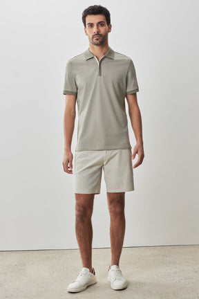 Polo à fermeture éclair recouverte pour homme par Robert Barakett | RB51084 Whistler Pastel | Boutique Vvög, vêtements mode pour homme et femme