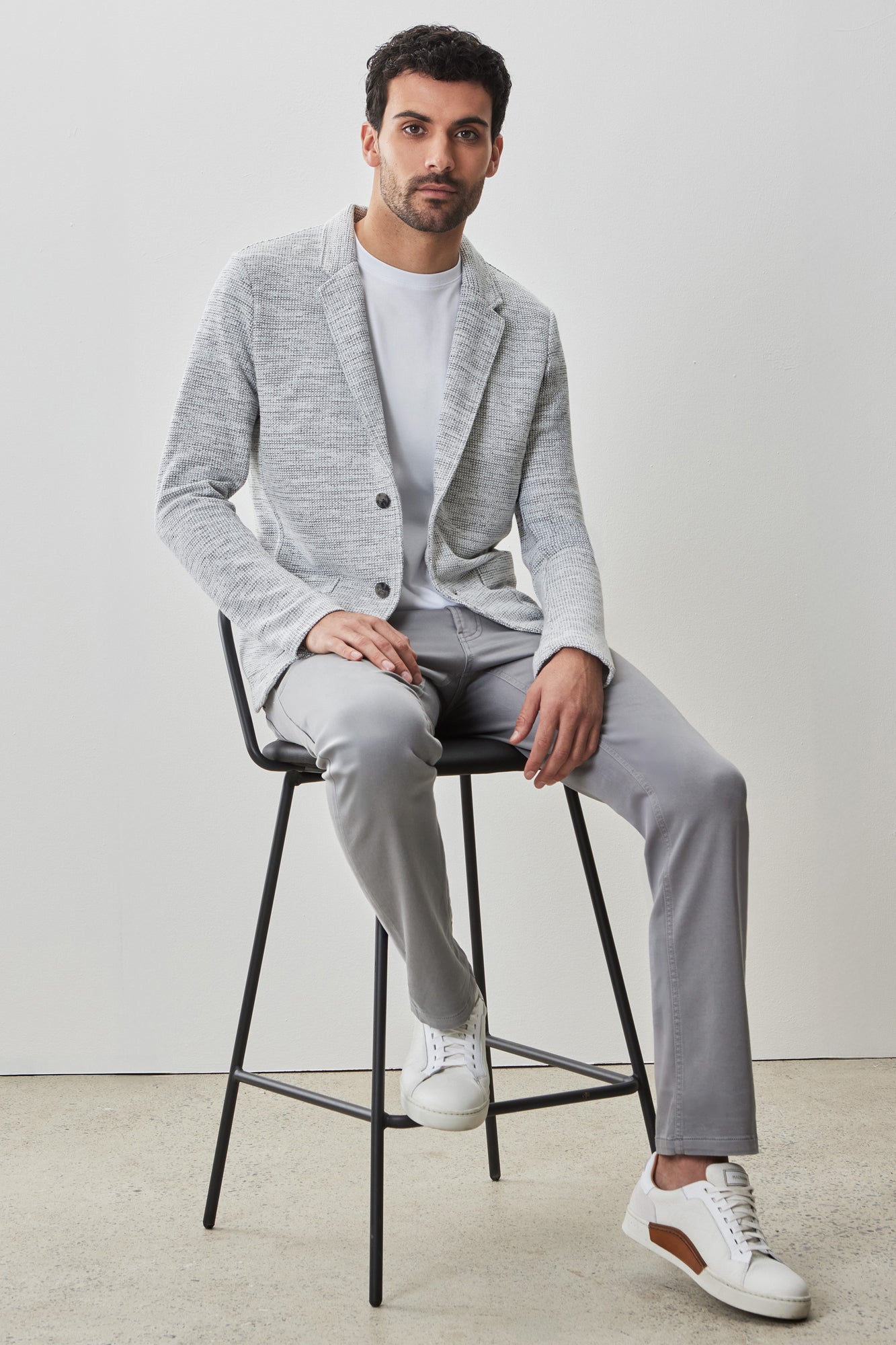 Veston pour homme par Robert Barakett | RB51102 Sudbury Gris Pâle | Boutique Vvög, vêtements mode pour homme et femme