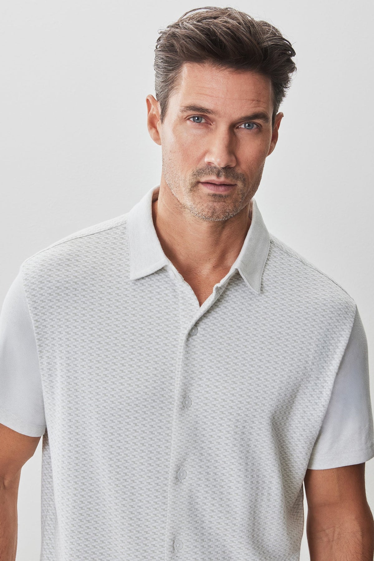 Chemise en tricot pour homme par Robert Barakett | RB51113 Booker Vert Dégradé | Boutique Vvög, vêtements mode pour homme et femme