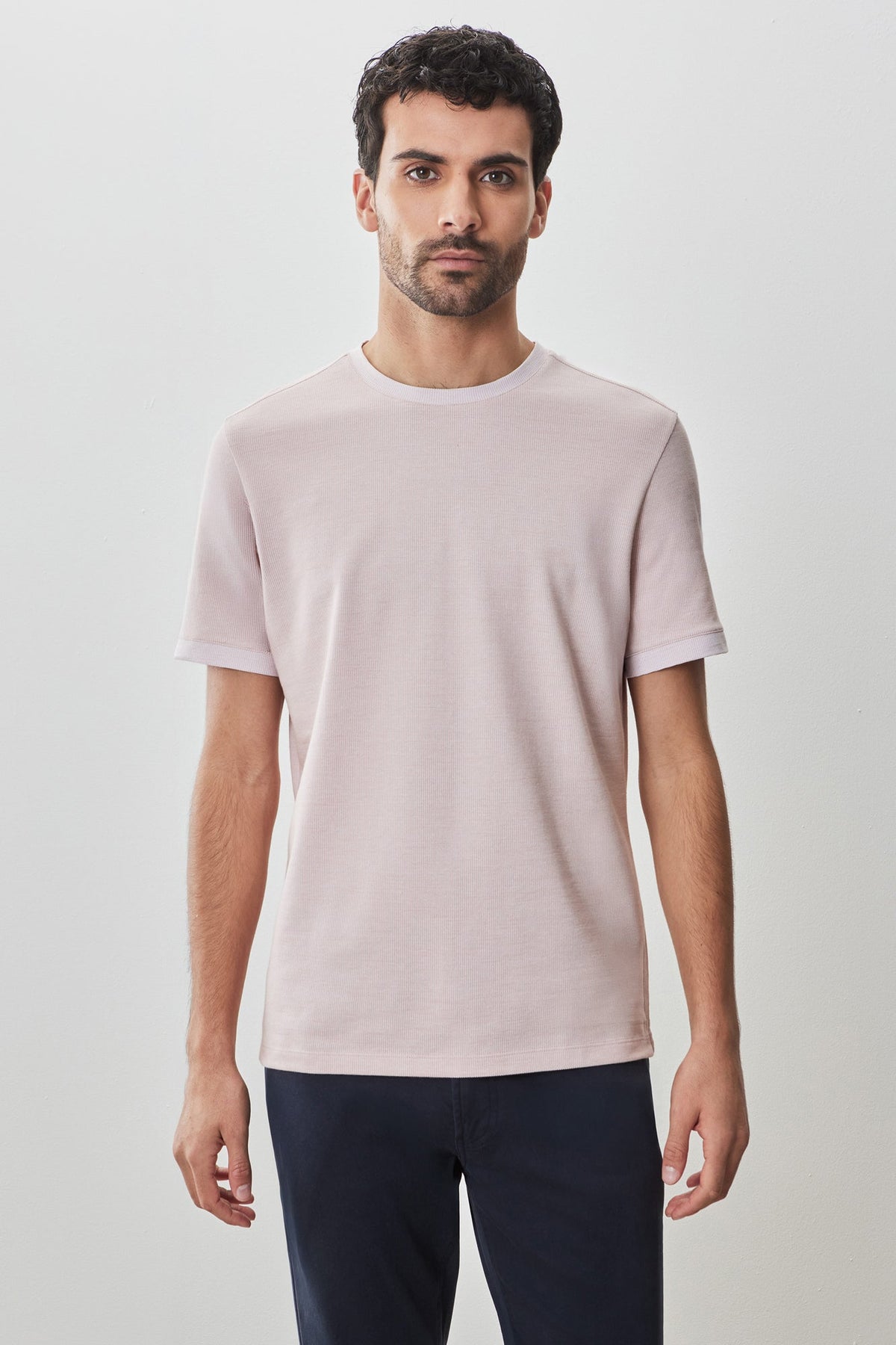 T-shirt col rond pour homme par Robert Barakett | RB51129 Marsh Corail | Boutique Vvög, vêtements mode pour homme et femme