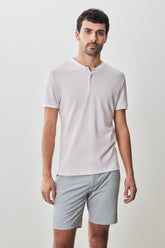 T-Shirt henley pour homme par Robert Barakett | RB51166 Tessio Rose Clair | Boutique Vvög, vêtements mode pour homme et femme