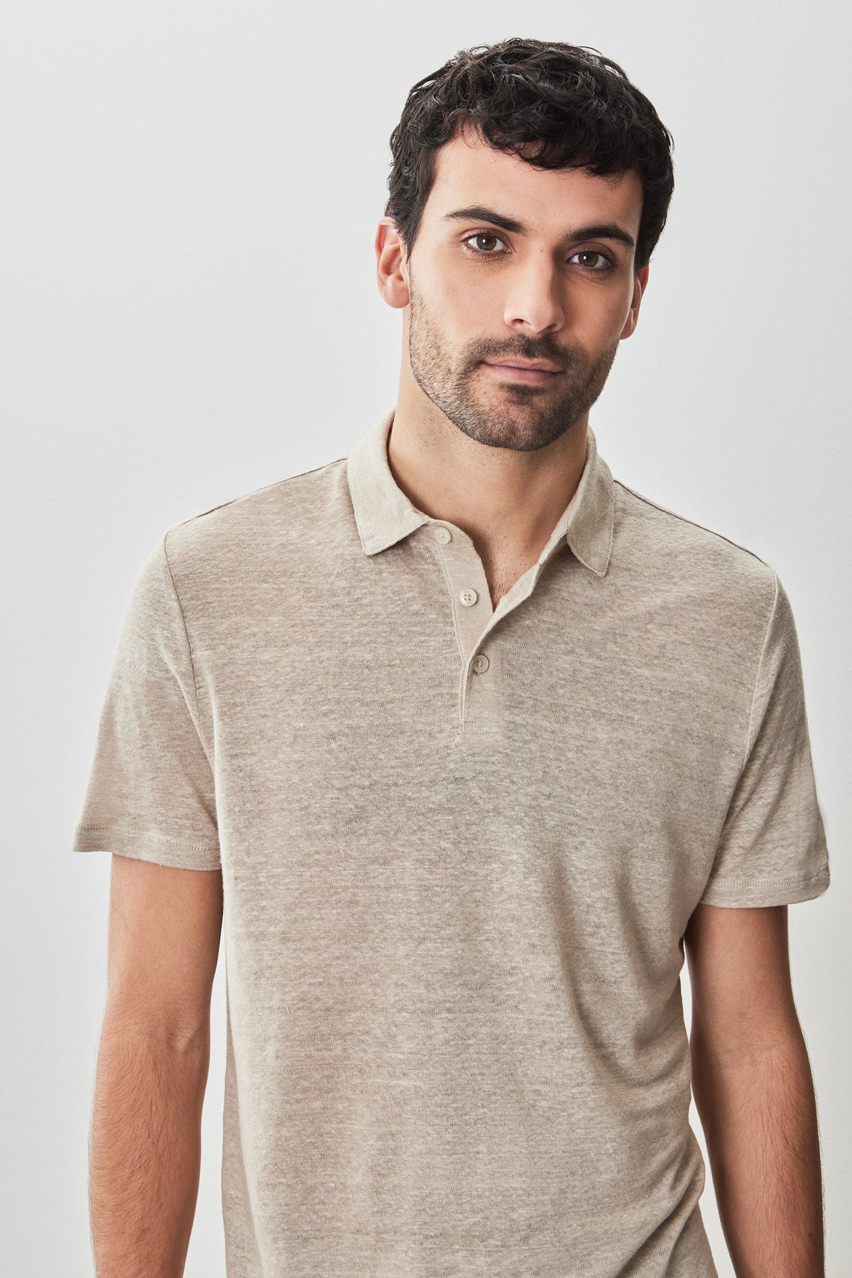 Polo pour homme par Robert Barakett | RB51171 Boyce Beige | Boutique Vvög, vêtements mode pour homme et femme