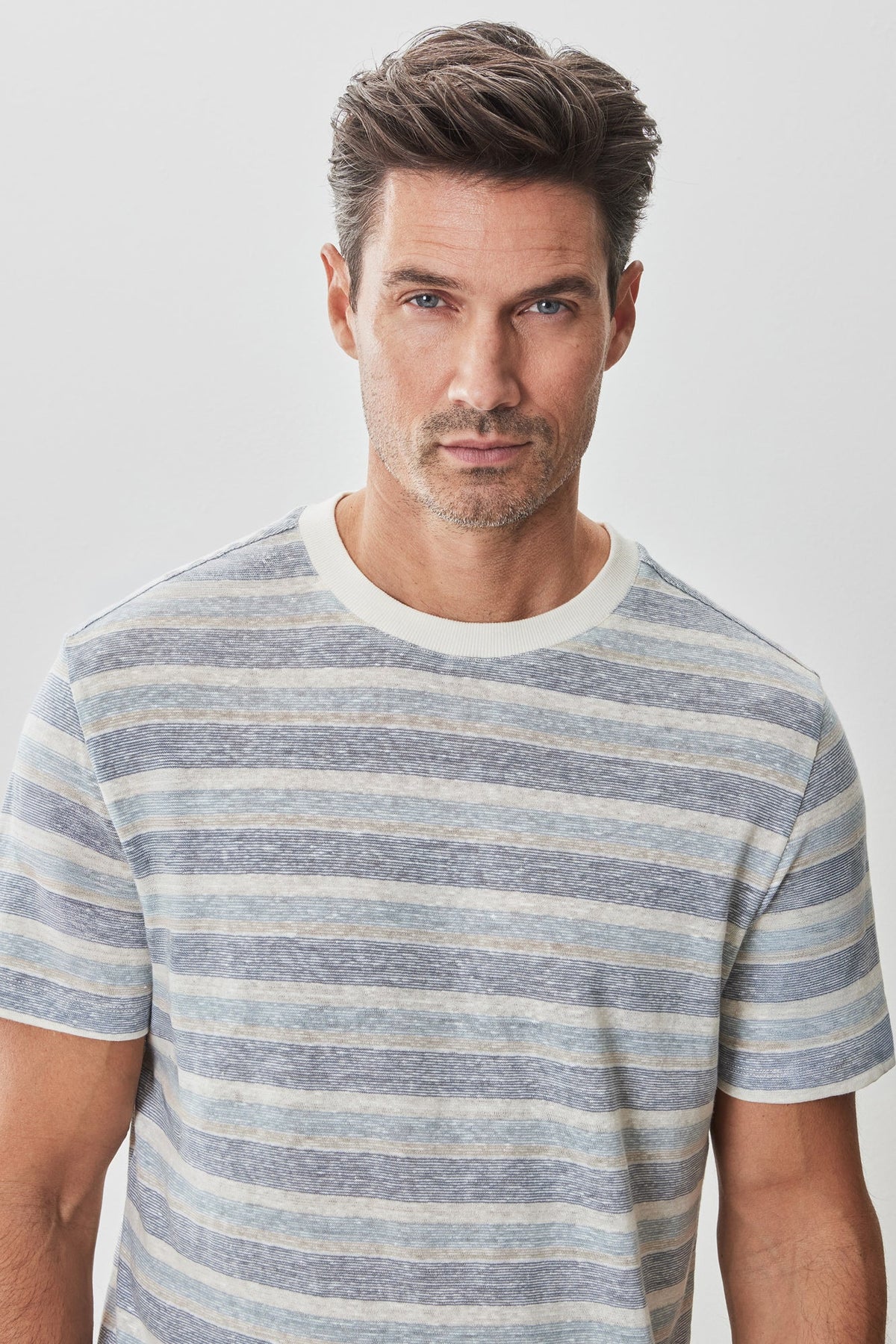 T-Shirt pour homme par Robert Barakett | RB51177 Masino Bleu | Boutique Vvög, vêtements mode pour homme et femme