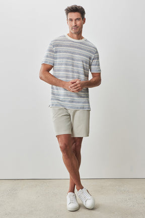 T-Shirt pour homme par Robert Barakett | RB51177 Masino Bleu | Boutique Vvög, vêtements mode pour homme et femme