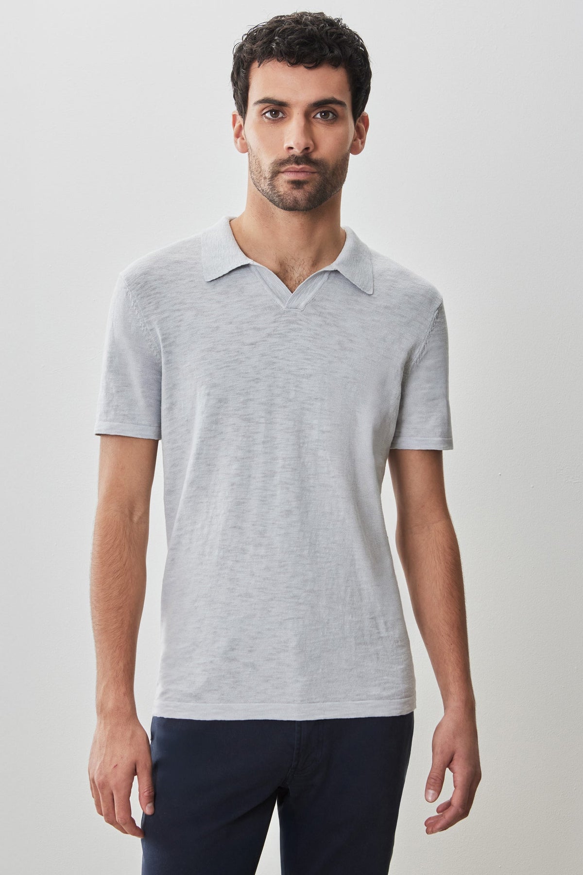 Polo à manches courtes pour homme par Robert Barakett | RB51196 South Shore Gris Clair | Boutique Vvög, vêtements mode pour homme et femme