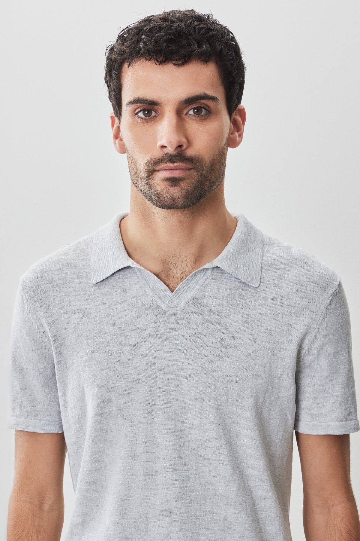 Polo à manches courtes pour homme par Robert Barakett | RB51196 South Shore Gris Clair | Boutique Vvög, vêtements mode pour homme et femme