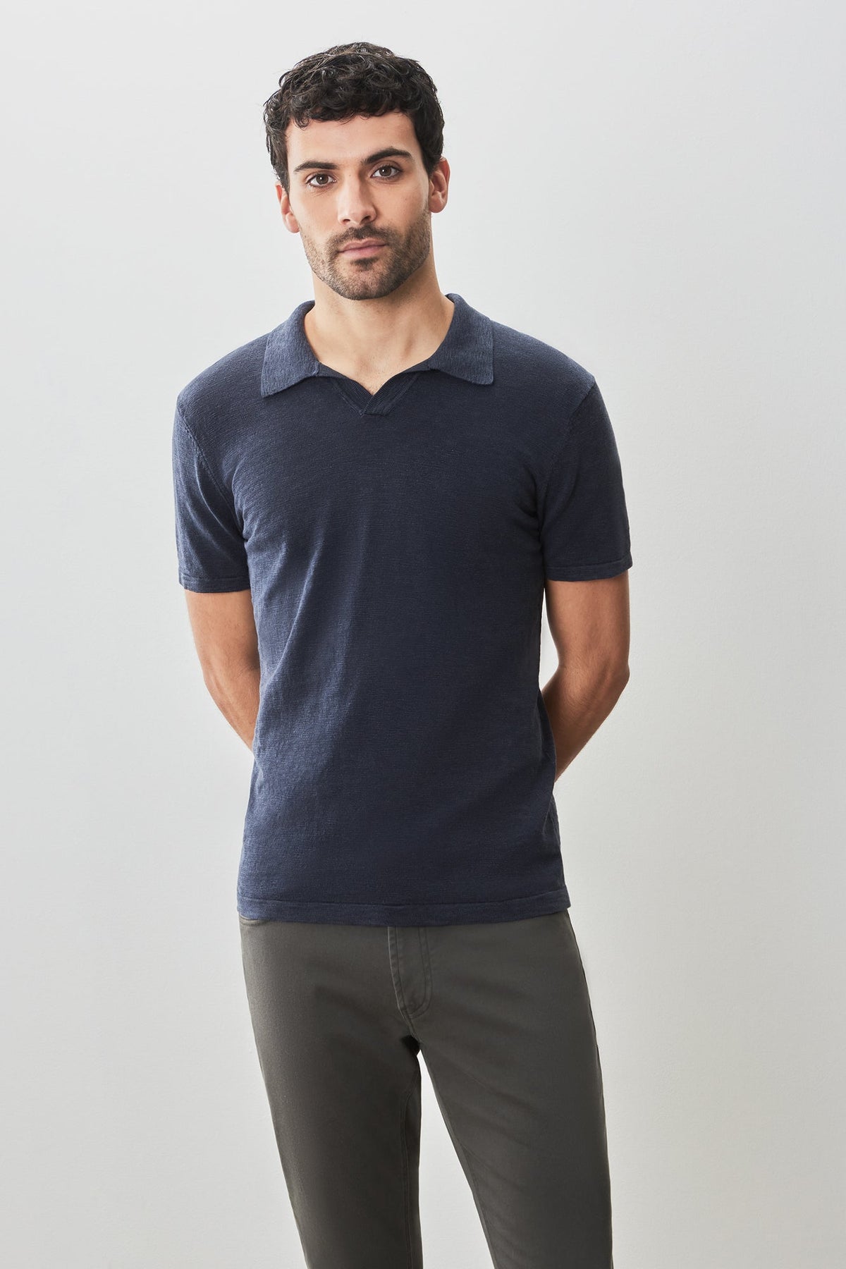 Polo à manches courtes pour homme par Robert Barakett | RB51196 South Shore Bleu Marine | Boutique Vvög, vêtements mode pour homme et femme