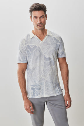 Polo à manches courtes pour homme par Robert Barakett | RB51203 Asher Gris | Boutique Vvög, vêtements mode pour homme et femme