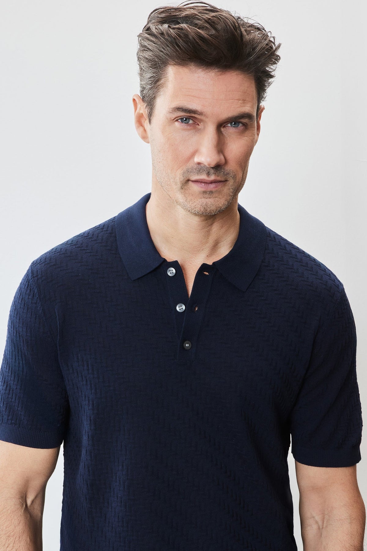 Polo à manches courtes pour homme par Robert Barakett | RB51204 Skelling Bleu Marine | Boutique Vvög, vêtements mode pour homme et femme