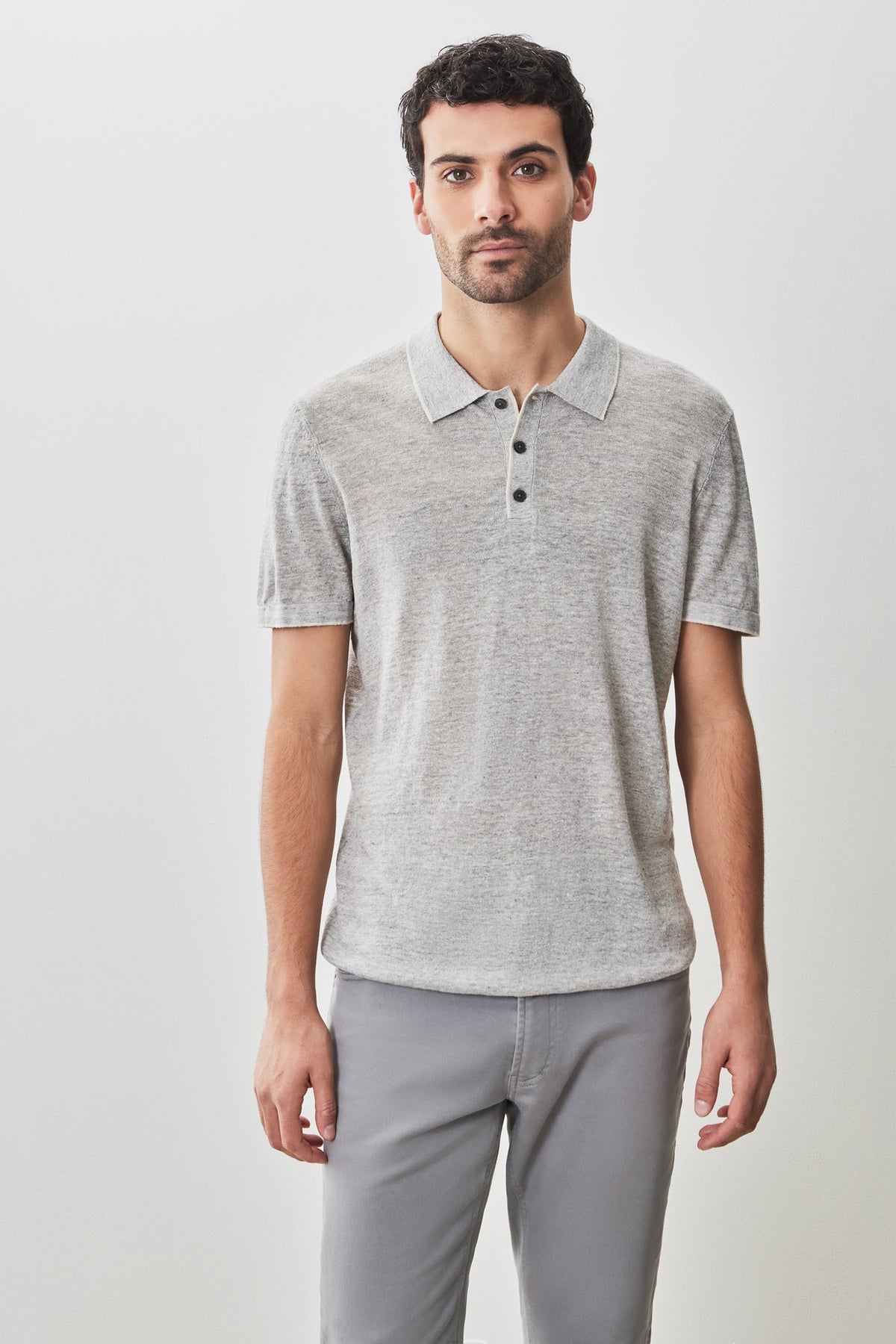 Polo pour homme par Robert Barakett | RB51207 Costa Gris | Boutique Vvög, vêtements mode pour homme et femme