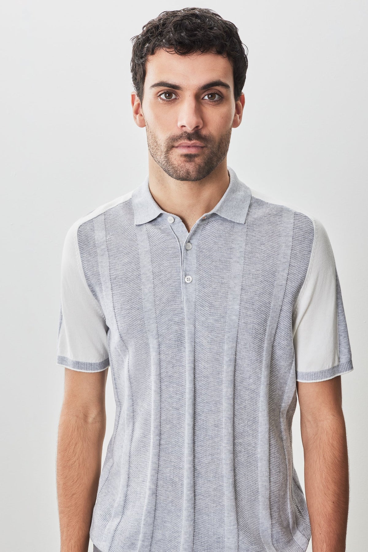 Polo à manches courtes pour homme par Robert Barakett | RB51210 Grady Gris | Boutique Vvög, vêtements mode pour homme et femme