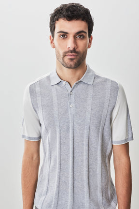 Polo à manches courtes pour homme par Robert Barakett | RB51210 Grady Gris | Boutique Vvög, vêtements mode pour homme et femme