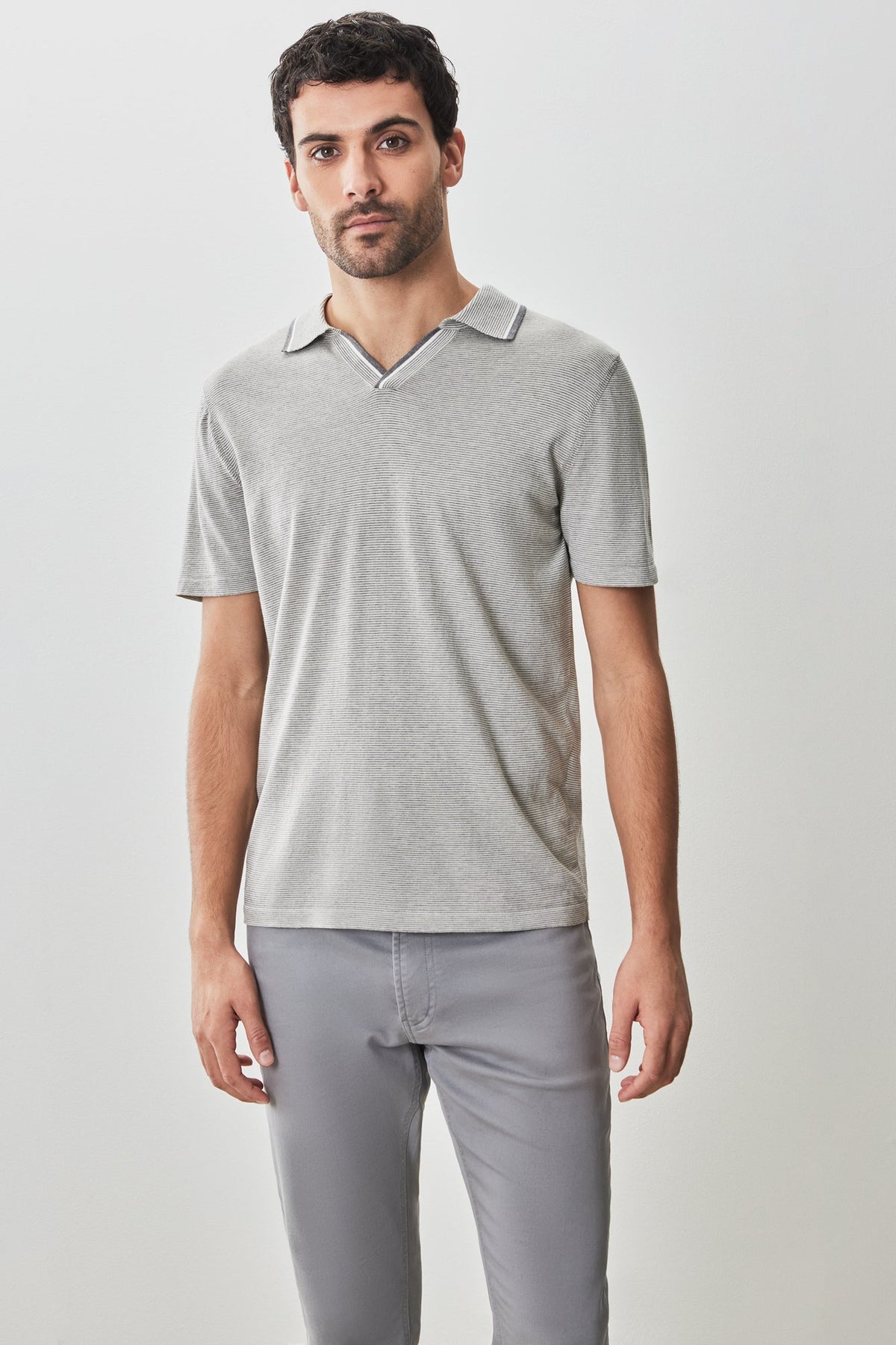 Polo col ouvert pour homme par Robert Barakett | RB51212 Enrico Pierre | Boutique Vvög, vêtements mode pour homme et femme
