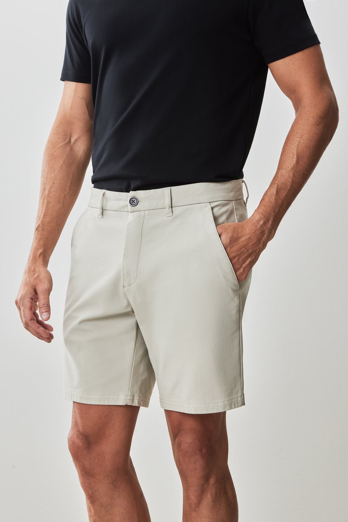 Short pour homme par Robert Barakett | RB51218 Ernie Argile | Boutique Vvög, vêtements mode pour homme et femme