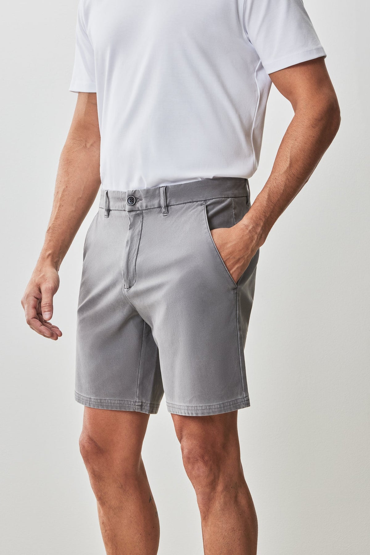 Short pour homme par Robert Barakett | RB51218 Ernie Gris | Boutique Vvög, vêtements mode pour homme et femme