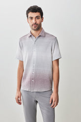 Chemise tissée à manches courtes pour homme par Robert Barakett | RB51574 Tiffin Violet | Boutique Vvög, vêtements mode pour homme et femme