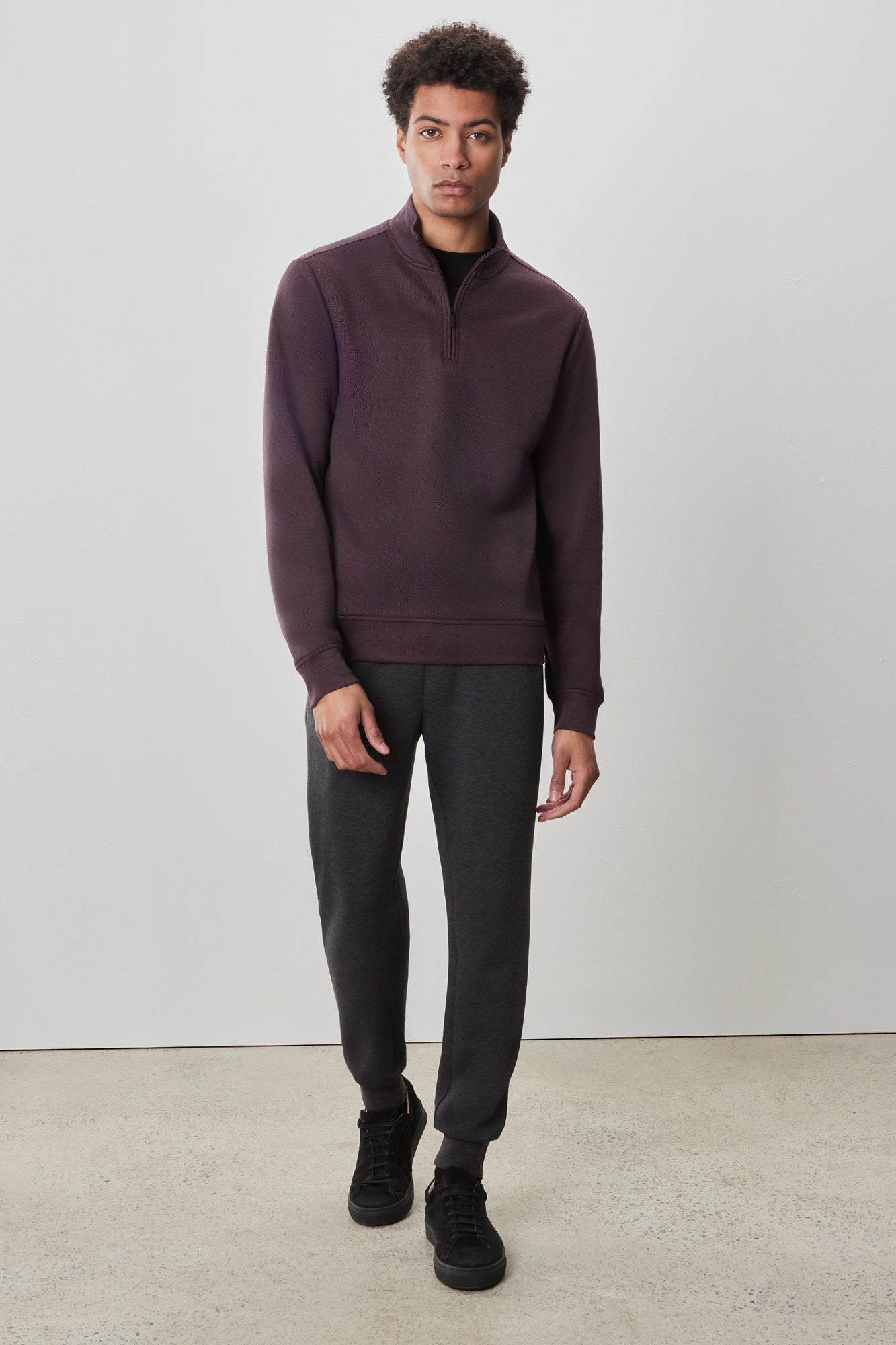 Chandail avec poches passepoilées doubles pour homme par Robert Barakett | Yorgos RB52187 Rouge | Boutique Vvög, vêtements mode pour homme et femme